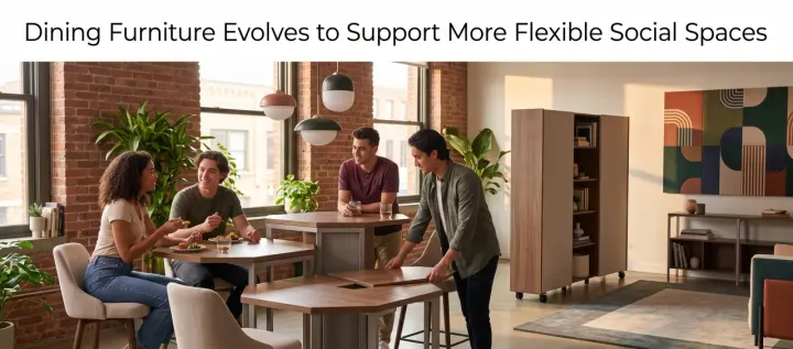 Dining Furniture Evolves to Support More Flexible Social Spaces