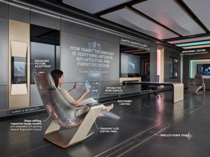 How Smart Technology Is Redefining Interior Architecture and Furniture Design