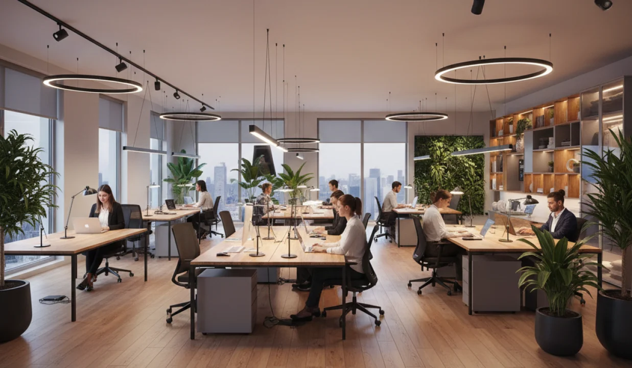 Workspace Lighting Trends: Illuminating Productivity and Well-Being in Modern Interiors