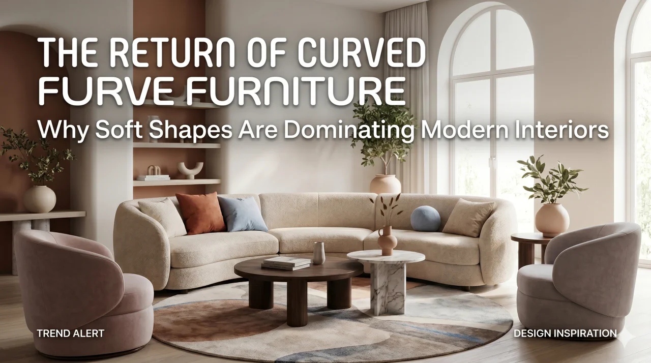 The Return of Curved Furniture: Why Soft Shapes Are Dominating Modern Interiors