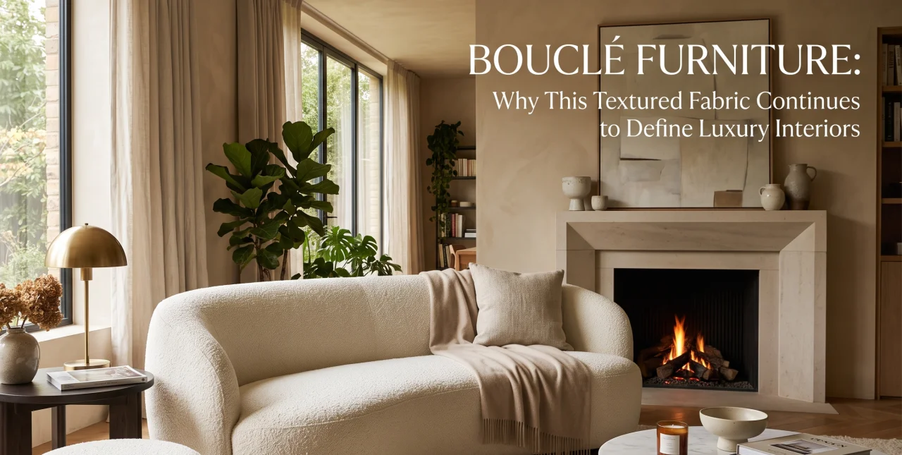 Bouclé Furniture: Why This Textured Fabric Continues to Define Luxury Interiors