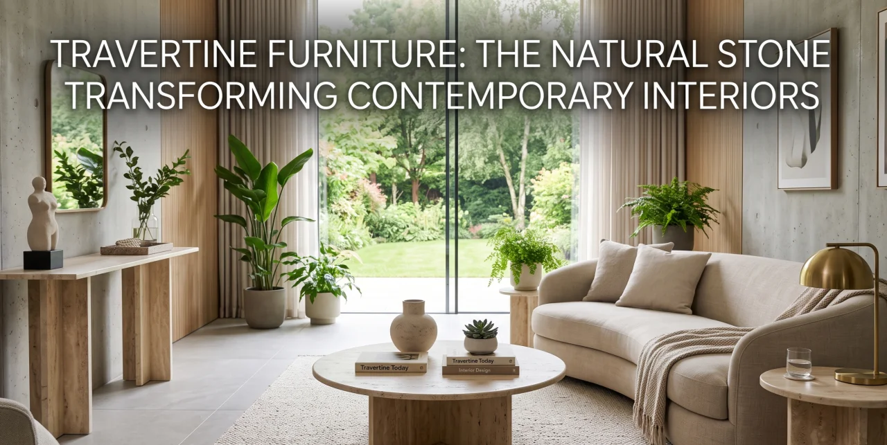 Travertine Furniture: The Natural Stone Transforming Contemporary Interiors