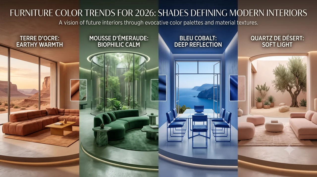 Furniture Color Trends for 2026: Shades Defining Modern Interiors