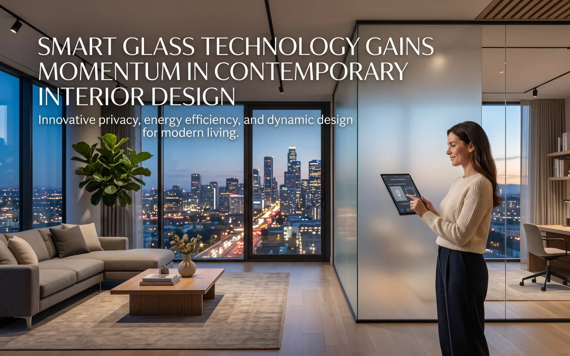 Smart Glass Technology Gains Momentum in Contemporary Interior Design
