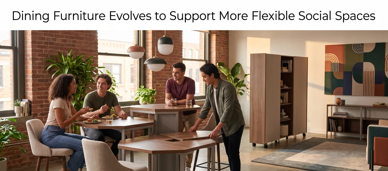 Dining Furniture Evolves to Support More Flexible Social Spaces