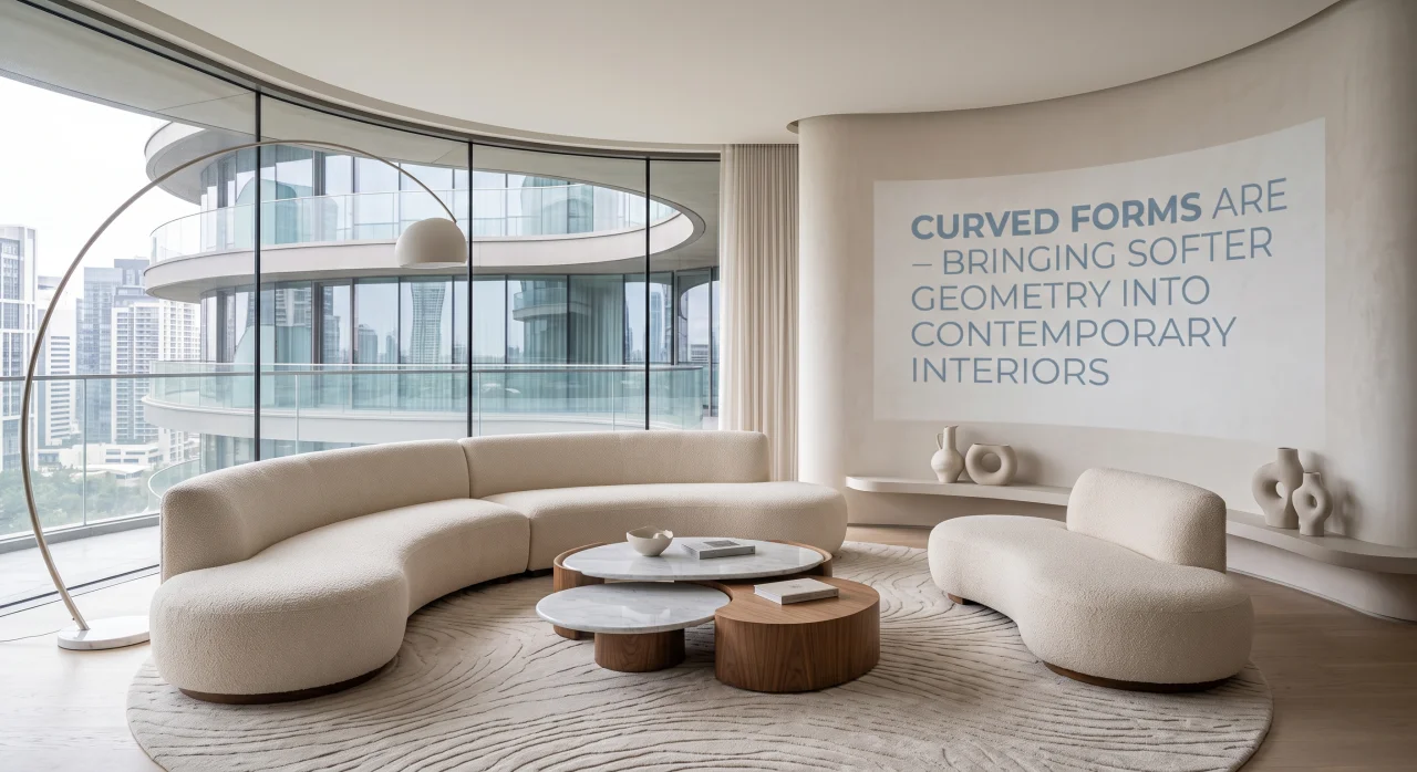 Curved Forms Are Bringing Softer Geometry Into Contemporary Interiors