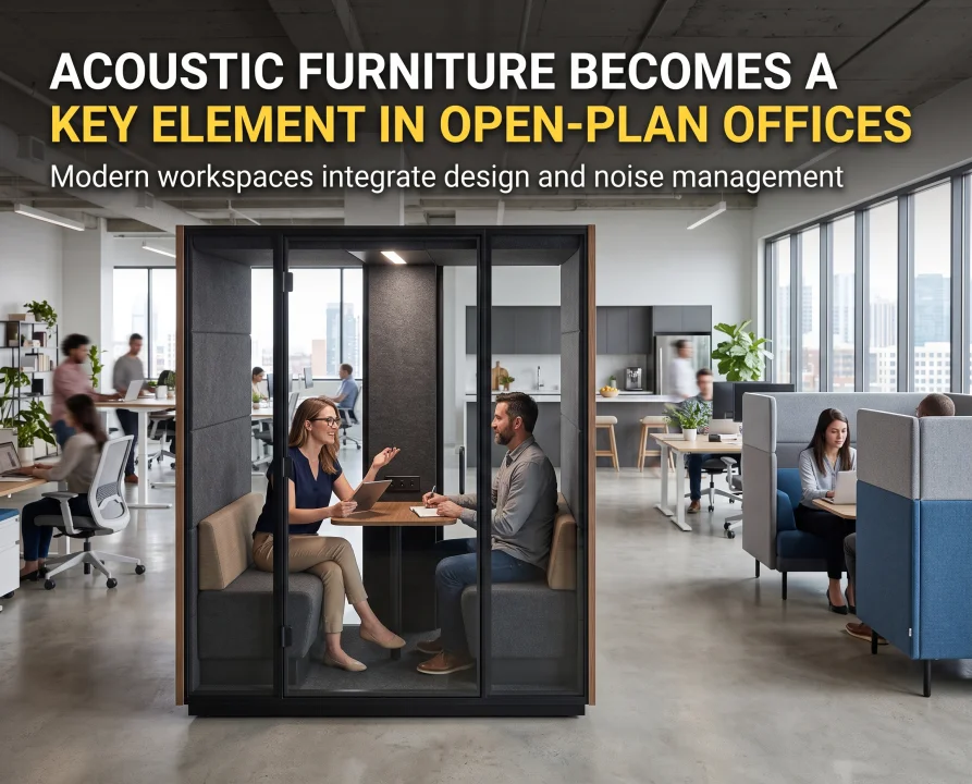 Acoustic Furniture Becomes a Key Element in Open-Plan Offices