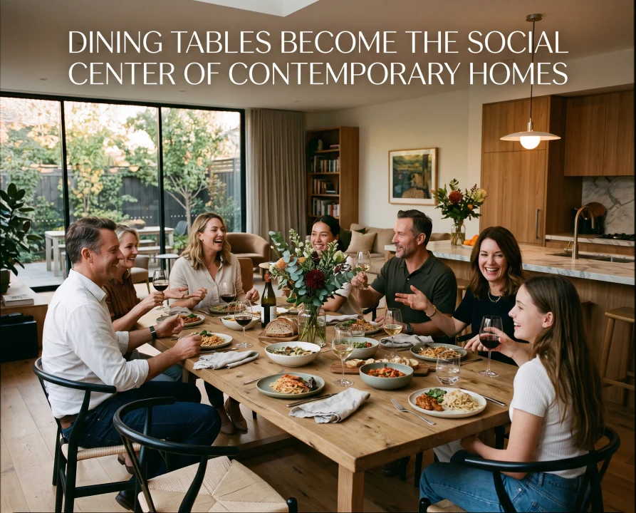 Dining Tables Become the Social Center of Contemporary Homes