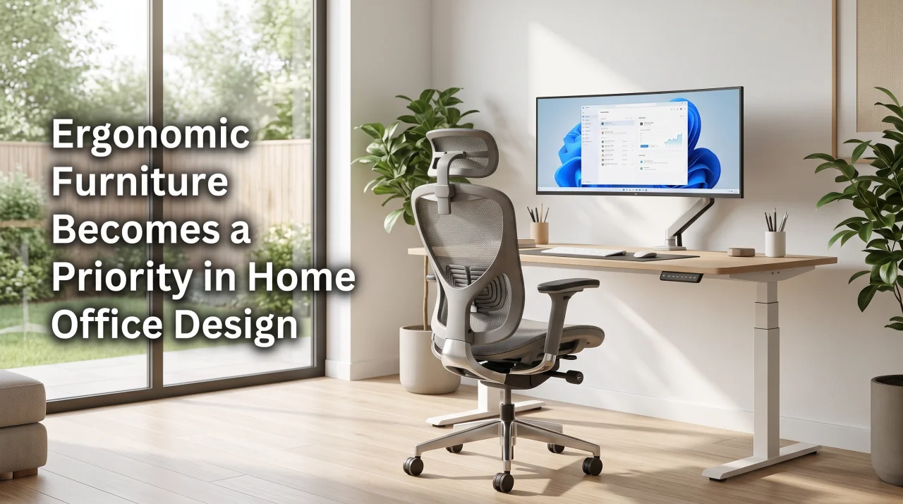 Ergonomic Furniture Becomes a Priority in Home Office Design